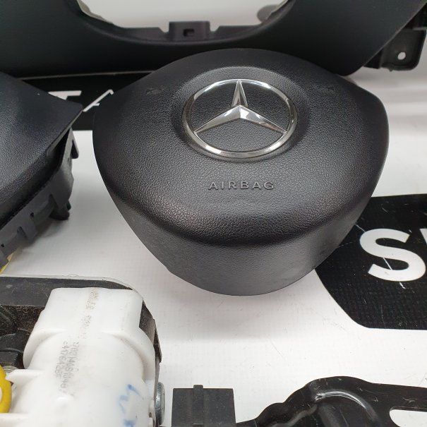 KLASA E W213 CRUSCOTTO AIRBAG SET CINTURE DI...