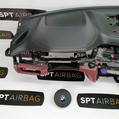 X6 F16 ARMATURENBRETT LEDER AIRBAG KIT 2