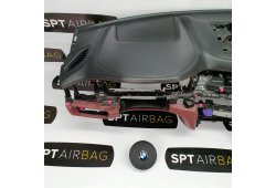 X6 F16 ARMATURENBRETT LEDER AIRBAG KIT