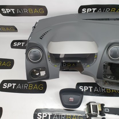 IBIZA 6J YRY DASHBOARD AIRBAG KIT SEAT BELTS 2