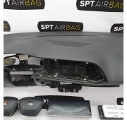 LEON III 3 KONSOLA DESKA ROZDZIELCZA AIRBAG PODUSZKI PASY DUŻE