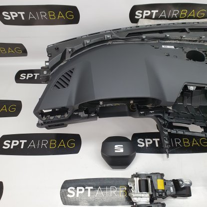 LEON IV 4 CURPA DASHBOARD AIRBAG KIT SEAT BELTS BIG 2
