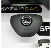 FABIA III 3 LIFT ARMATURENBRETT AIRBAG KIT SICHERHEITSGURTE