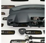 FABIA III 3 DASHBOARD AIRBAG KIT SEAT BELTS