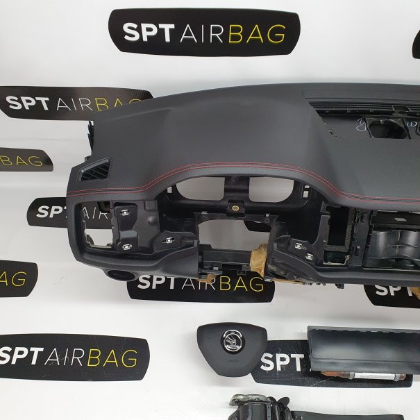 KODIAQ VRS DASHBOARD WITH RED THREAD AIRBAG KIT...