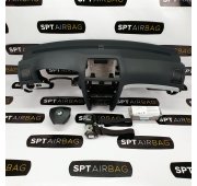 OCTAVIA II 2 RS DASHBOARD AIRBAG KIT SEAT BELTS