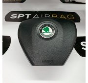 OCTAVIA II 2 RS DASHBOARD AIRBAG KIT SEAT BELTS