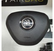 OCTAVIA III 3 DASHBOARD LIGHT BOTTOM AIRBAG KIT SEAT BIG BELTS