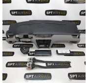 OCTAVIA III 3 DASHBOARD GRAY BOTTOM AIRBAG KIT SEAT SMALL BELTS
