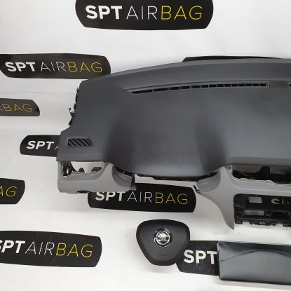 OCTAVIA III 3 DASHBOARD GRAY BOTTOM AIRBAG KIT SEAT SMALL... 2