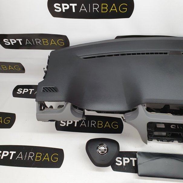 OCTAVIA III 3 DASHBOARD GRAY BOTTOM AIRBAG KIT...