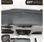 OCTAVIA III 3 DASHBOARD GRAY BOTTOM AIRBAG KIT SEAT SMALL BELTS