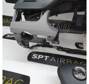 OCTAVIA III 3 DASHBOARD GRAY BOTTOM AIRBAG KIT SEAT SMALL BELTS