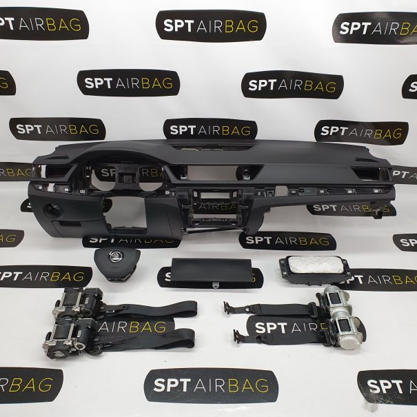 SUPERB III 3 CRUSCOTTO AIRBAG SET CINTURE DI SICUREZZA