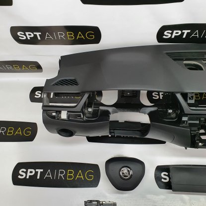 SUPERB III 3 KONSOLE ARMATURENBRETT AIRBAG KIT SITZGURTE 2