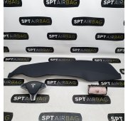 TESLA S TESLA Y ALKANTARA CONSOLE DASHBOARD AIRBAG CUSHIONS