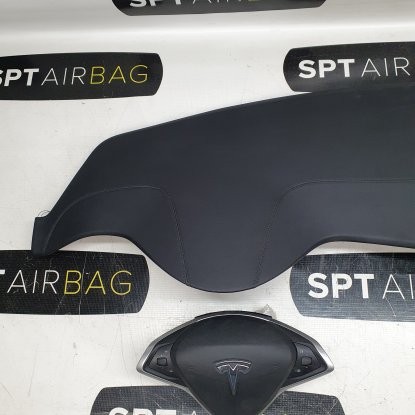 TESLA S TESLA Y ALKANTARA CONSOLE DASHBOARD AIRBAG CUSHIONS 2