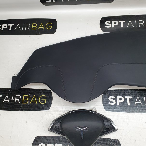 TESLA S TESLA Y ALKANTARA CONSOLE AIRBAG DEL...