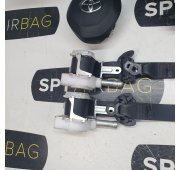RAV4 BLAUWE DRAAD DASHBOARD AIRBAG SET VEILIGHEIDSRIEMEN