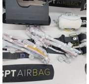 YARIS III 3 CONSOLA DASHBOARD AIRBAG KIT SET BELTS CURTAINS