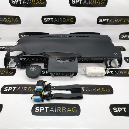 YARIS III 3 LIFT CONSOLA SALPICADERO TABLERO DE INSTRUMENTOS AIRBAG CONJUNTO CINTURONES DE SEGURIDAD