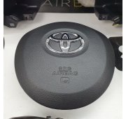 YARIS III 3 LIFT CONSOLA SALPICADERO TABLERO DE INSTRUMENTOS AIRBAG CONJUNTO CINTURONES DE SEGURIDAD