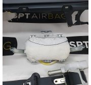 YARIS III 3 LIFT CONSOLA SALPICADERO TABLERO DE INSTRUMENTOS AIRBAG CONJUNTO CINTURONES DE SEGURIDAD