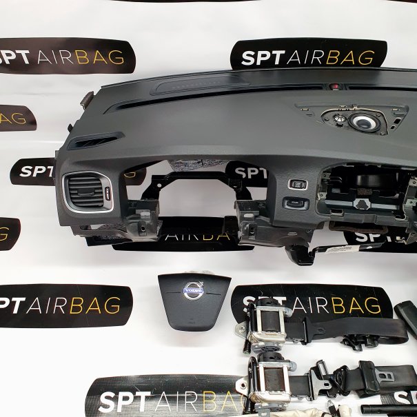 V60 CONSOLA DASHBOARD AIRBAG KIT SET BELTS...