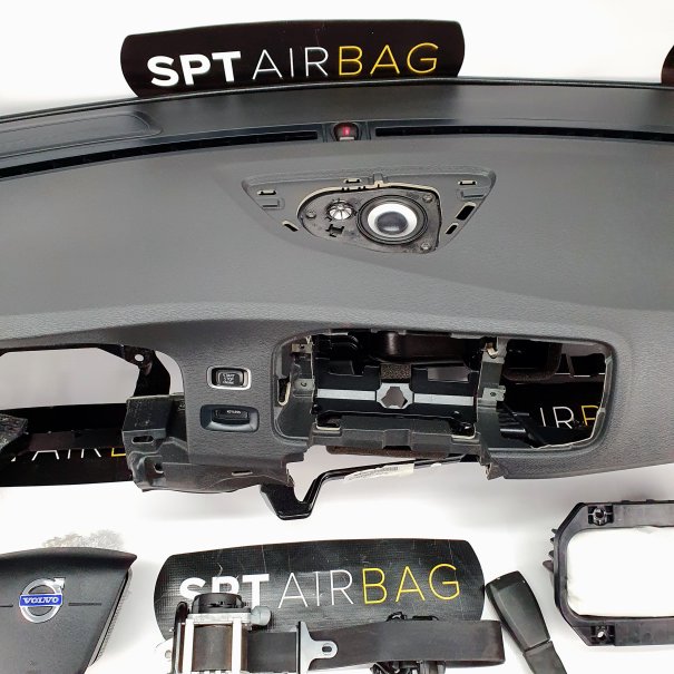 V60 CONSOLA DASHBOARD AIRBAG KIT SET BELTS