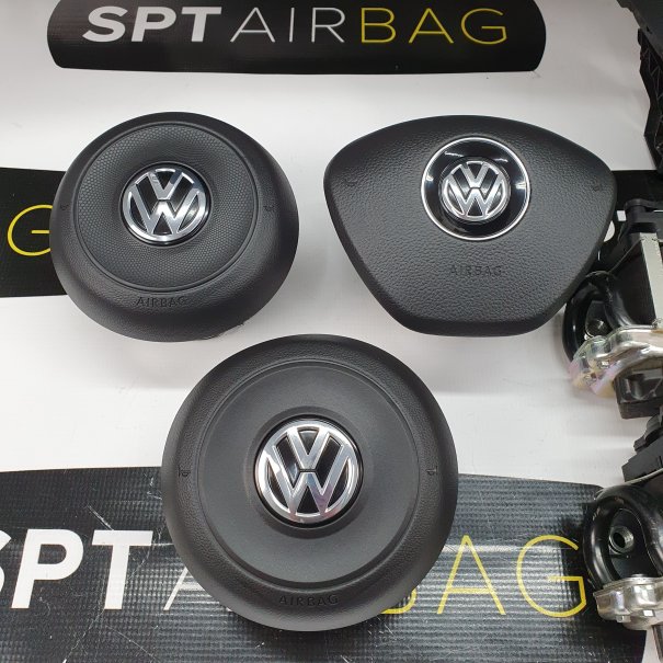 VW PASSAT B8 DASHBOARD AIRBAG KIT SET BELTS