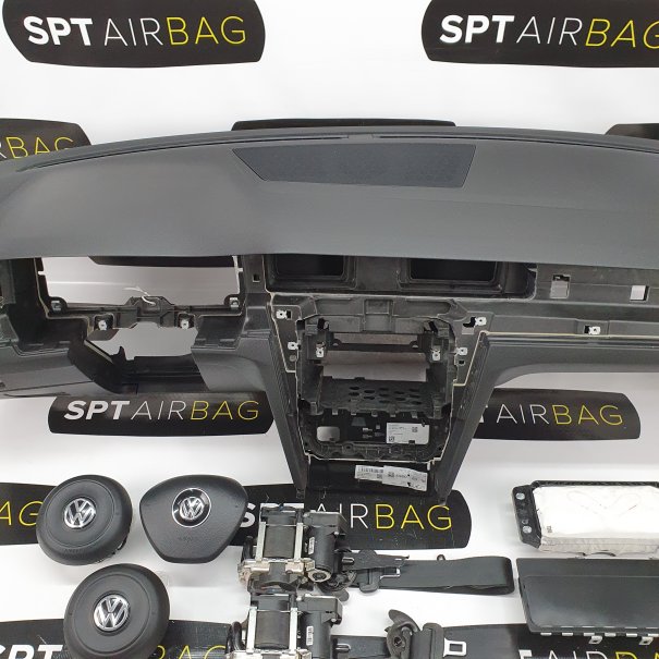 VW PASSAT B8 DASHBOARD AIRBAG KIT SET BELTS