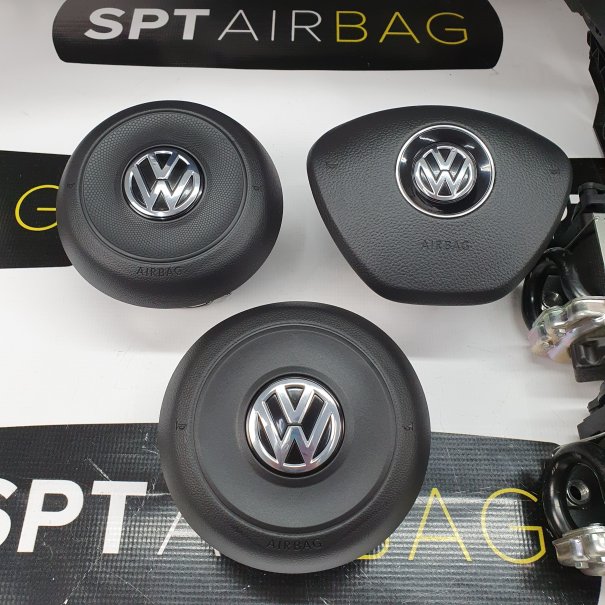 VW PASSAT B8 CRUSCOTTO AIRBAG SET CINTURE DI...