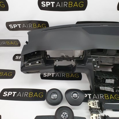 VW PASSAT B8 DASHBOARD AIRBAG KIT SET BELTS 2