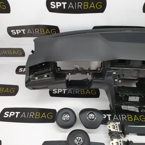 VW PASSAT B8 DASHBOARD AIRBAG KIT SET BELTS