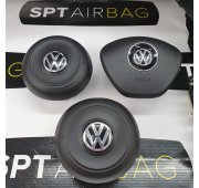 VW PASSAT B8 DASHBOARD AIRBAG KIT SET BELTS