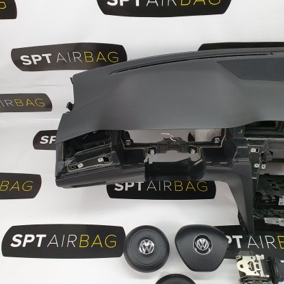 VW PASSAT B8 DASHBOARD AIRBAG KIT SET BELTS 2