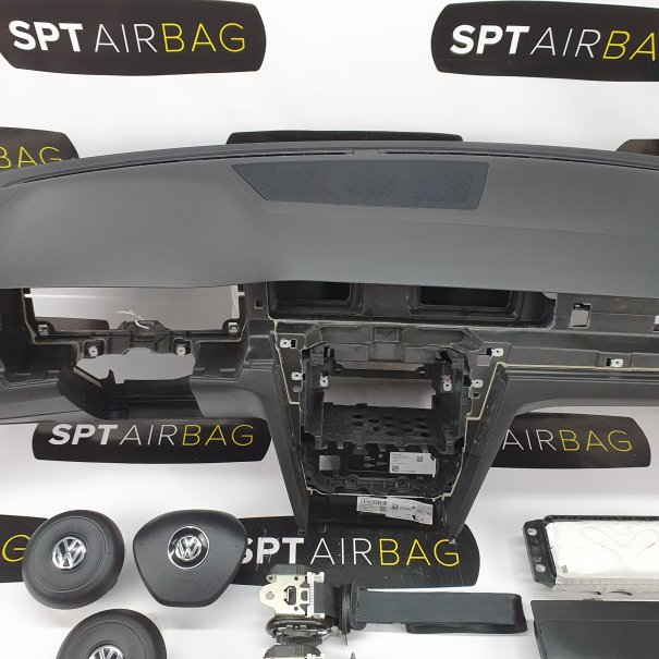 VW PASSAT B8 DASHBOARD AIRBAG KIT SET BELTS