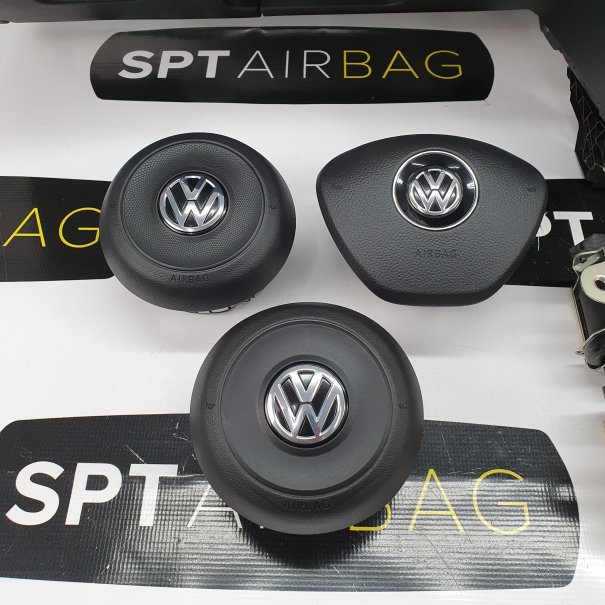 VW PASSAT B8 CRUSCOTTO AIRBAG SET CINTURE DI...