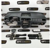 CADDY 2K5 DASHBOARD AIRBAG KIT SET BELTS