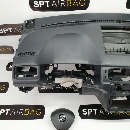 CADDY 2K5 DASHBOARD AIRBAG KIT SET BELTS 2