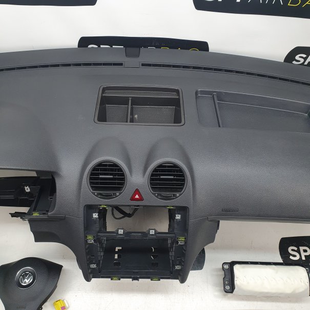 CADDY 2K5 DASHBOARD AIRBAG KIT SET BELTS