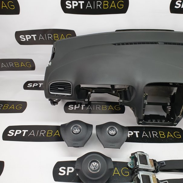 GOLF VI 6 KOMBI DASHBOARD AIRBAG KIT SET BELTS
