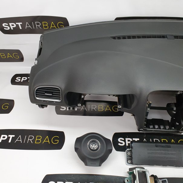GOLF VI 6 GTI DASHBOARD AIRBAG KIT SET BELTS