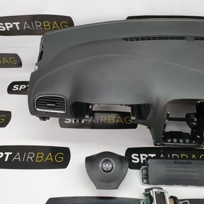 GOLF VI 6 DASHBOARD AIRBAG KIT SET BELTS 2