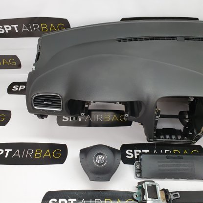 GOLF VI 6 DASHBOARD AIRBAG KIT SET BELTS 2