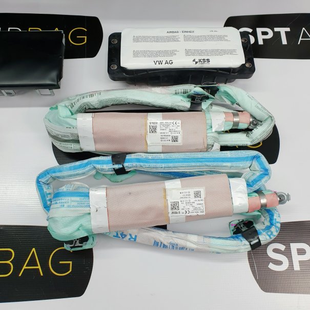 GOLF VII 7 GTI DASHBOARD AIRBAG KIT SEAT BELTS...