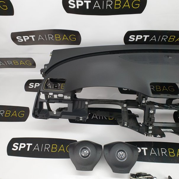 PASSAT B7 CRUSCOTTO AIRBAG SET CINTURE DI...