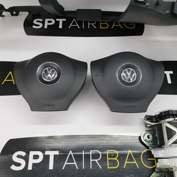 PASSAT B7 DASHBOARD AIRBAG KIT SET BELTS