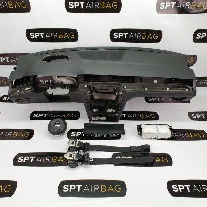 PASSAT B8 GTI HEAD UP DASHBOARD AIRBAG SET VEILIGHEIDSRIEMEN