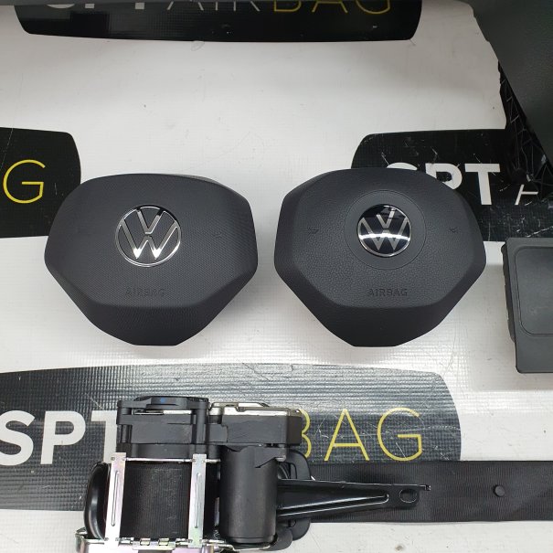 PASSAT B8 LIFT CRUSCOTTO AIRBAG SET CINTURE DI...